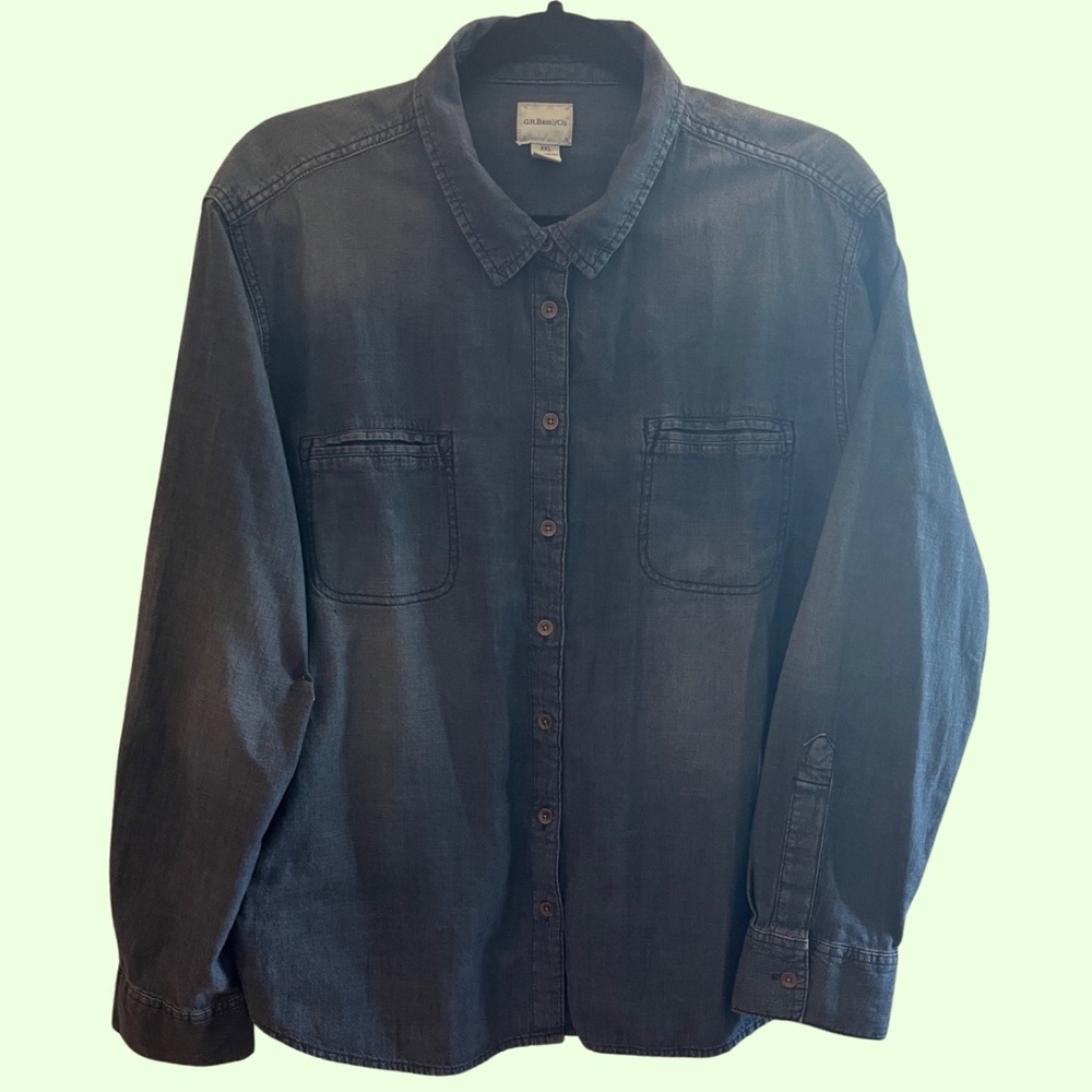 G.H. Bass & Co. 100% Cotton Long Sleeve Button Up - Size XXL